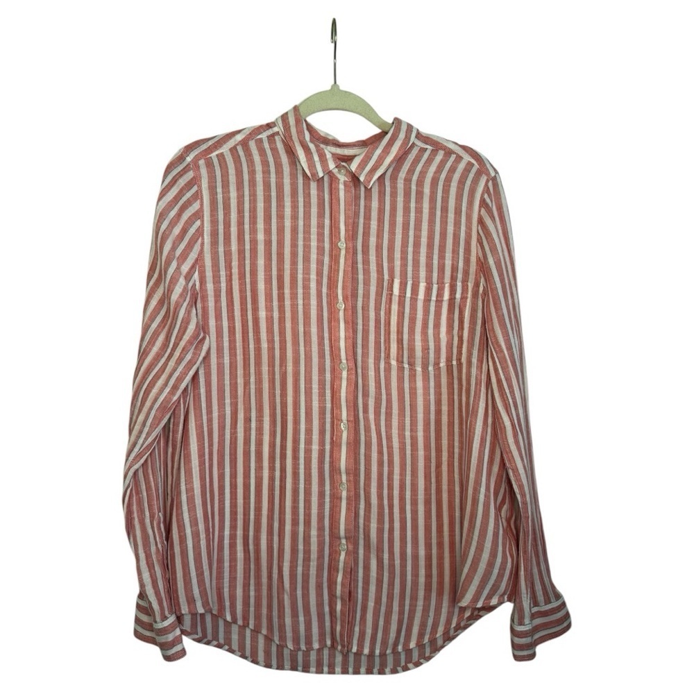 Lucky Brand Women’s Striped Button Down Top